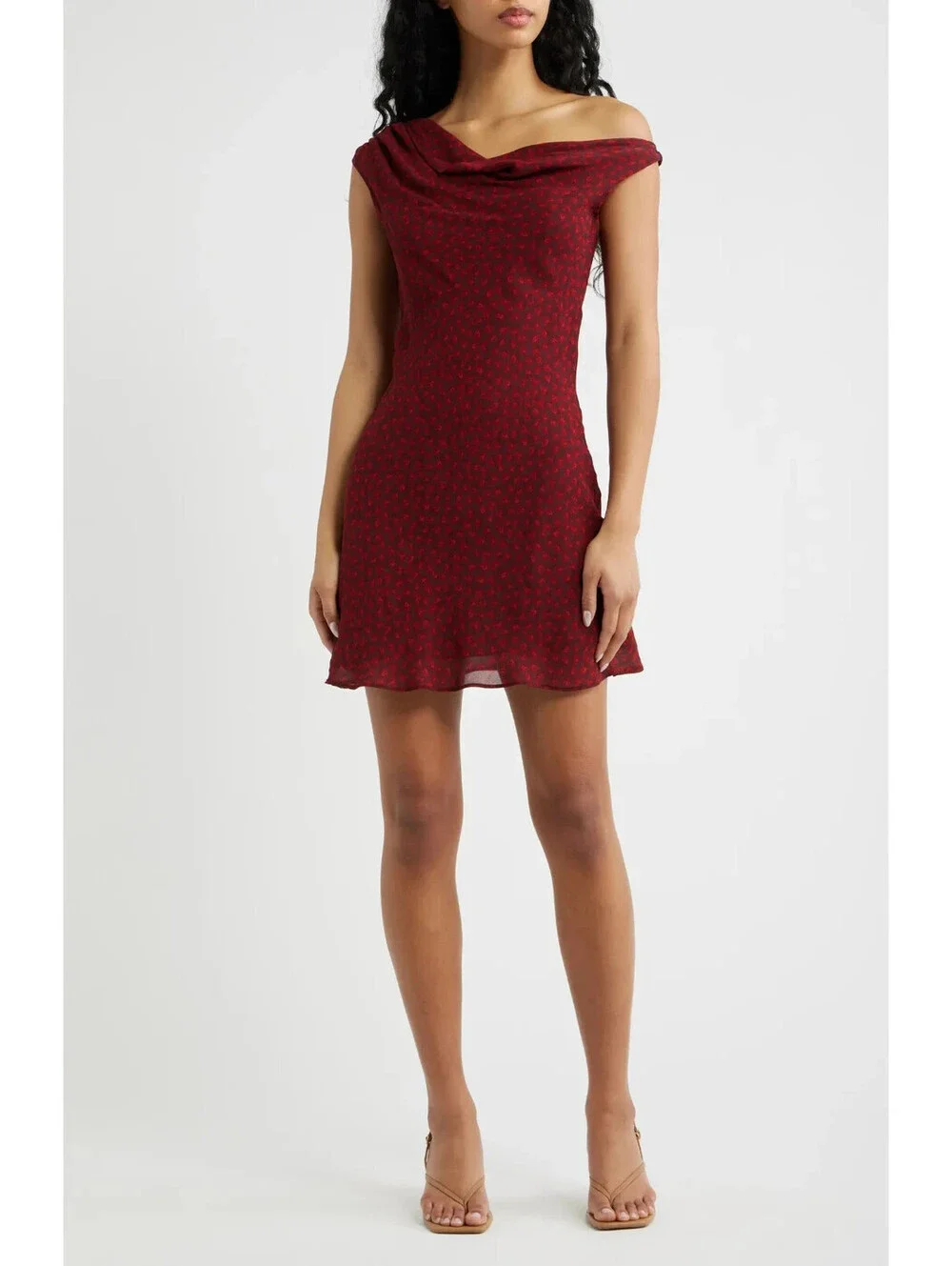 NEW, Reformation Kristine Floral Sleeveless Georgette Minidress Sz 4 #MD2583